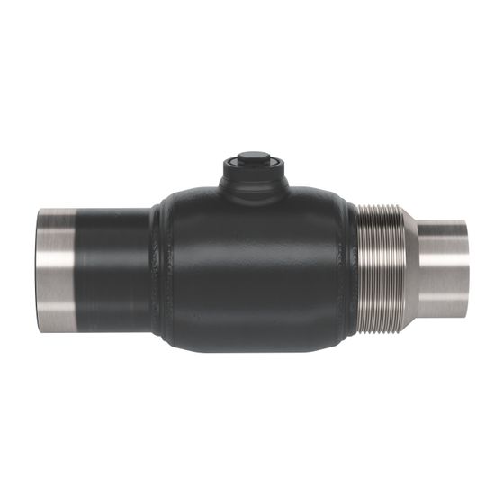 Danfoss Kugelhahn JIP-WW 125.20, DN 65, Kvs 200m3/h, PN 25, Gewinde und verstärktes Anschweißende, 065N0055