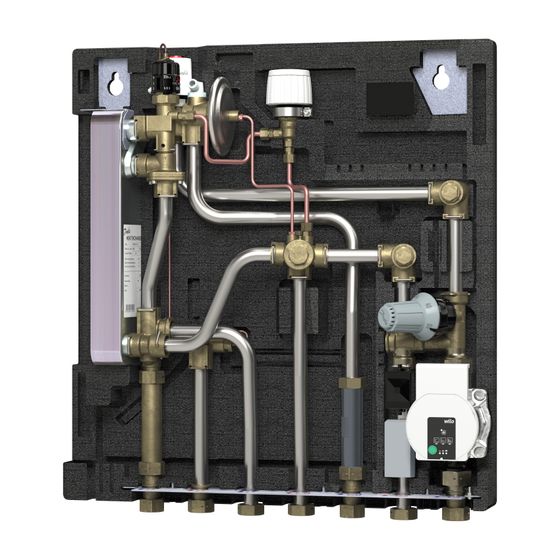 Danfoss Wohnungsstation Evoflat MSS 3 E, NT-Heizung, 51kW, Dämmhaube, Hygiene Temperatur Kontrolle, Zirkulation, 145B1956