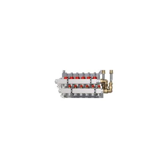 Danfoss Verteiler für VX-F Station 11 Kreise, mit Durchflussanzeige
