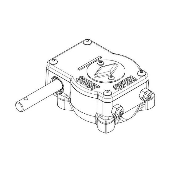 Danfoss Schneckenradgetriebe JIP voller Durchgang, DN 100-150, 065N0685