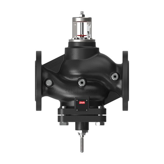 Danfoss Durchgangsventil VFQ221, DN 200, Kvs 650m3/h, PN 40, mit Flansch, weichdichtend EPDM, Stahlguss GS-C 25, 065B5619