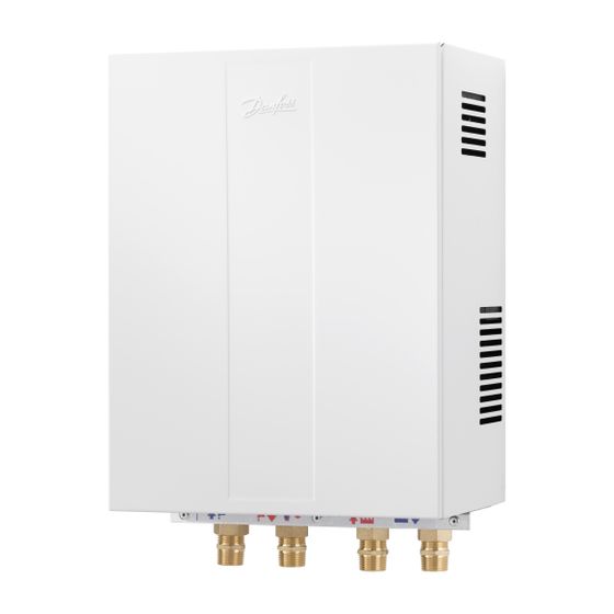 Danfoss Durchlauferhitzer Akva Lux II Typ 1, Wärmedämmung und Haube, TWW-Leistung 57kW, kupfergelötet