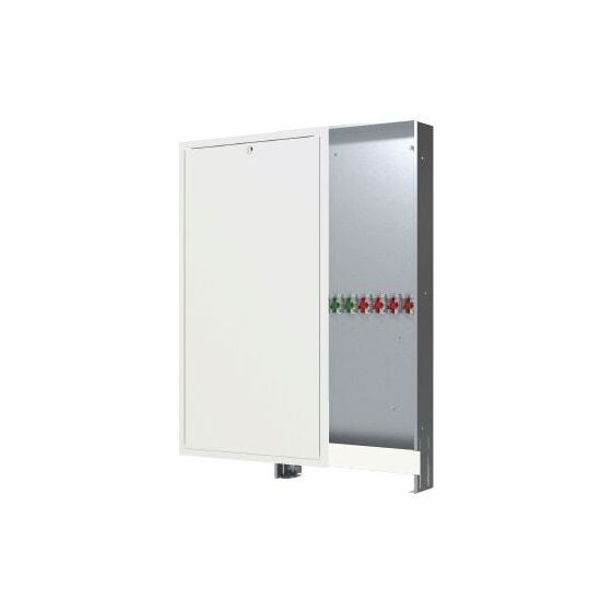 Danfoss Unterputzkasten 610x1350x150mm für EvoFlat inkl. Kugelhahn, max. 9 HK