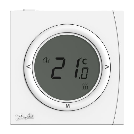 Danfoss Raumthermostat RET 2001B digital 2x1,5V, LCD, 5-30 Grad C, potentialfreier Ausgang, 087N6471