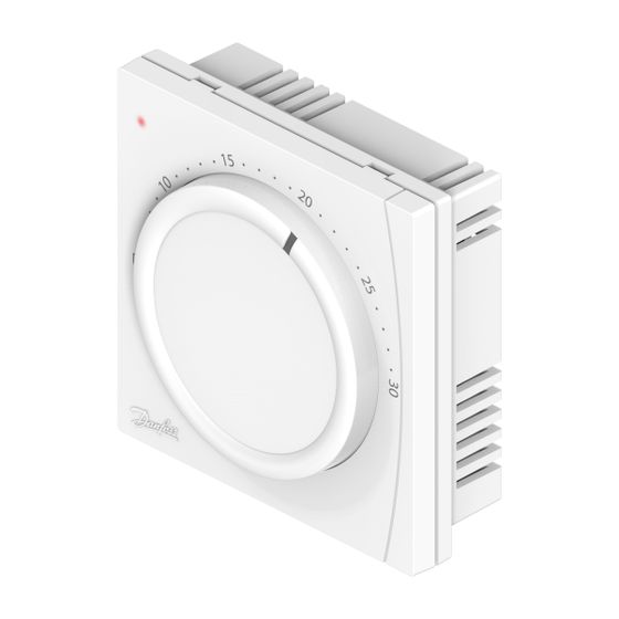 Danfoss Raumthermostat RET 1001M V elektronisch, 230V AC, Einstellrad, 5-30 Grad C, potentialfreier Ausgang, 087N6461
