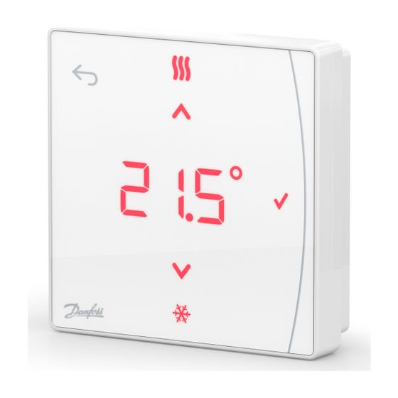 Danfoss Icon2 Zigbee Raumthermostat mit Display, 5-35 Grad C Frostschutzfunktion