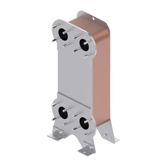 Danfoss Plattenwärmeübertrager SL222TL-S, 60 Platten, 25 bar, kupfergelötet, 079U3835