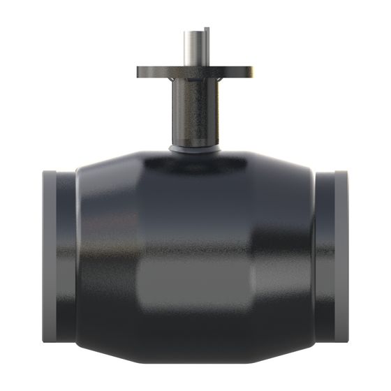 Danfoss Kugelhahn JIP-WW 125.12 A, DN 200, Kvs 2.300m3/h, PN 25, Anschweißende beidseitig, ISO-Flansch ohne Handrad, 065N3641
