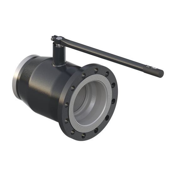 Danfoss Kugelhahn JIP-FW 125.14, DN 200, Kvs 2.300m3/h, PN 25, Anschweißende und Flansch, 065N3665