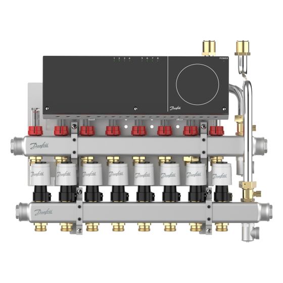 Danfoss Verteilersystem SGC-VX-F, für EvoFlat VX-F, 10 Heizkreise, 145H0990