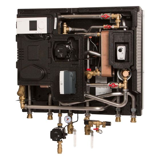 Danfoss Wohnungsstation Compact 28 MS VVX-FI 2-2, Heizleistung 46kW, TWW-Leistung 123kW, TR-STW und HE-STW, 144H3930