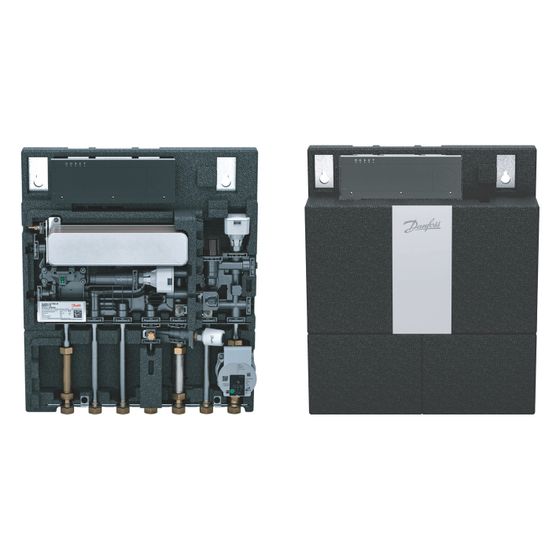 Danfoss Wohnungsstation EvoFlat 4.0 M Typ 2, 15,4l/min, 65 Grad C, Edelstahl, 183B5501