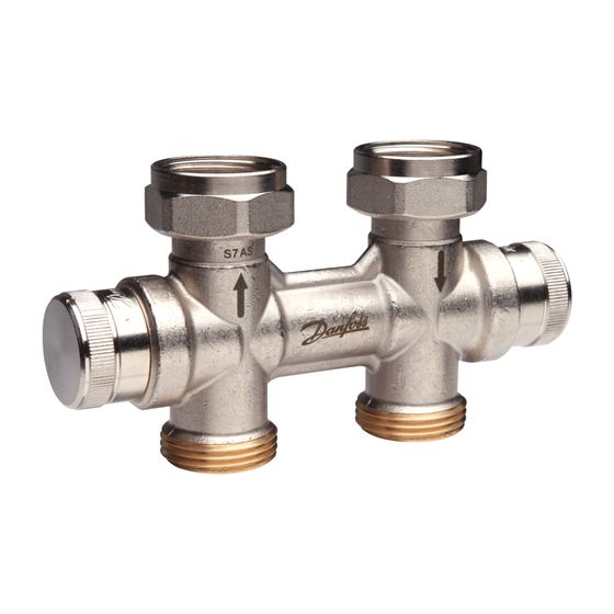 Danfoss dynamischer Hahnblock RLV-KDV, für Ventil-Heizkörper, G 3/4