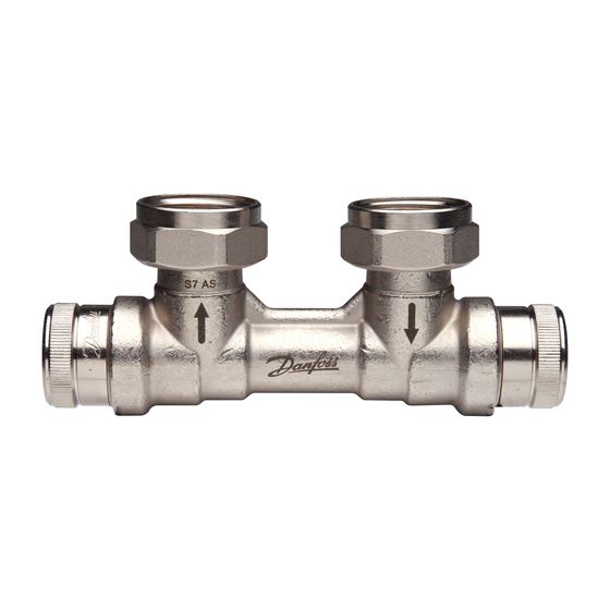 Danfoss dynamischer Hahnblock RLV-KDV, für Ventil-Heizkörper, G 3/4