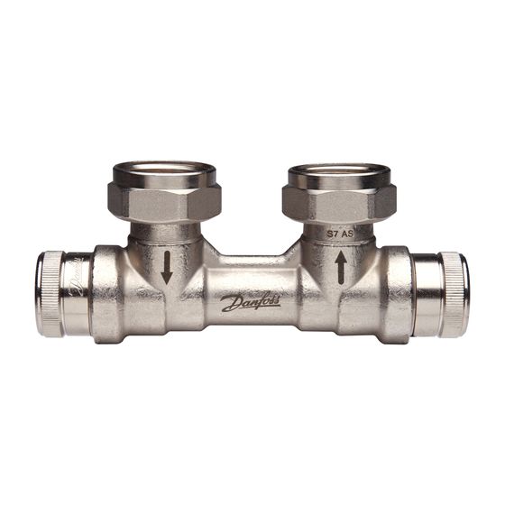 Danfoss dynamischer Hahnblock RLV-KDV, für Ventil-Heizkörper, G 3/4