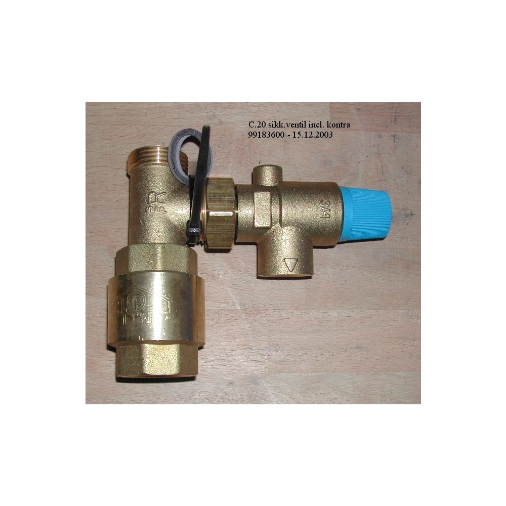 Danfoss Sicherheitsventil Termix BV mit Rückschlagventil, 3/4", 10 bar, 144B3370... DANFOSS-144B3370 5706560884603 (Abb. 2)