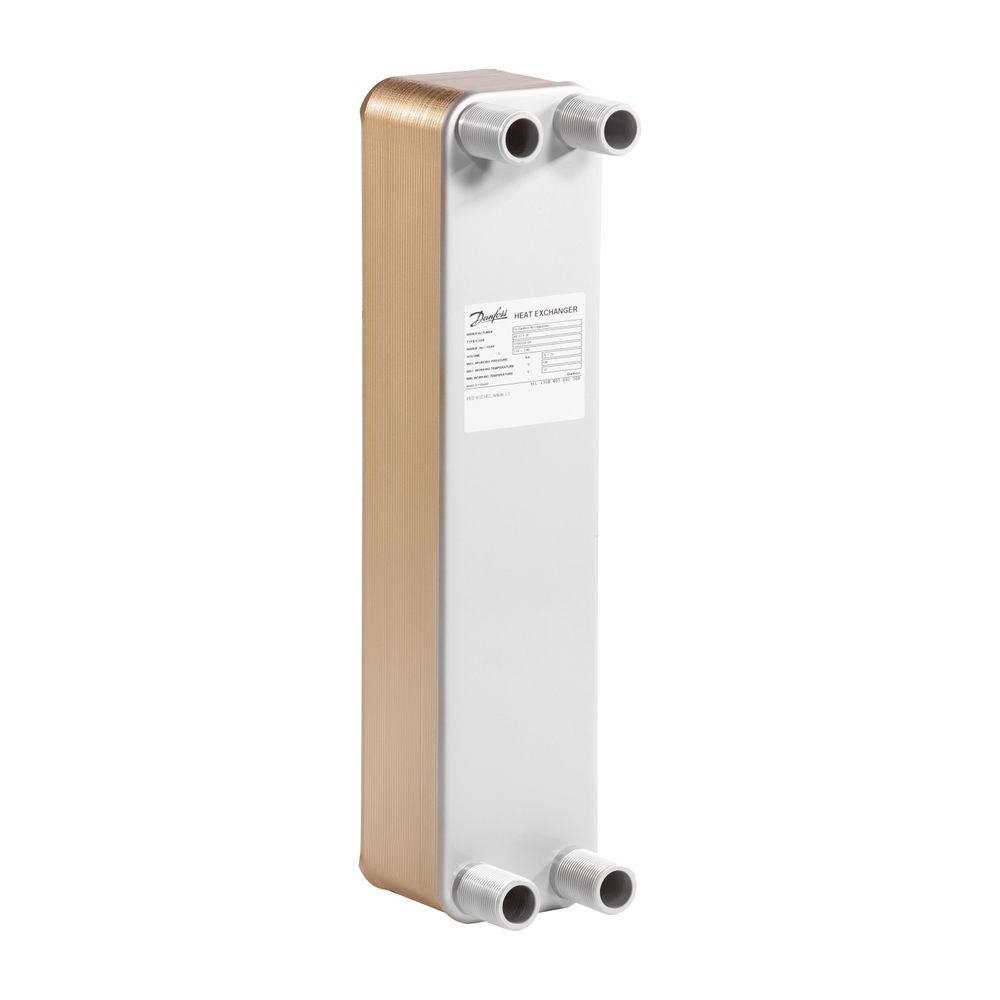 Danfoss Plattenwärmeübertrager MicroPlate XB 37H-1, 40 Platten, G 1" AG x 50mm, PN 25... DANFOSS-004B1711 5702421664087 (Abb. 3)