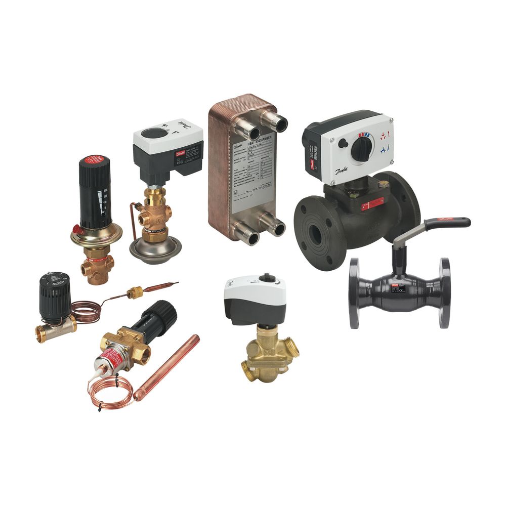 Danfoss Kugelhahn-Set für Akva Lux Reno Eco, 2x DVGW und 2x Heizungskugelhahn, 3/4", ... DANFOSS-145H4015 5702428525640 (Abb. 2)