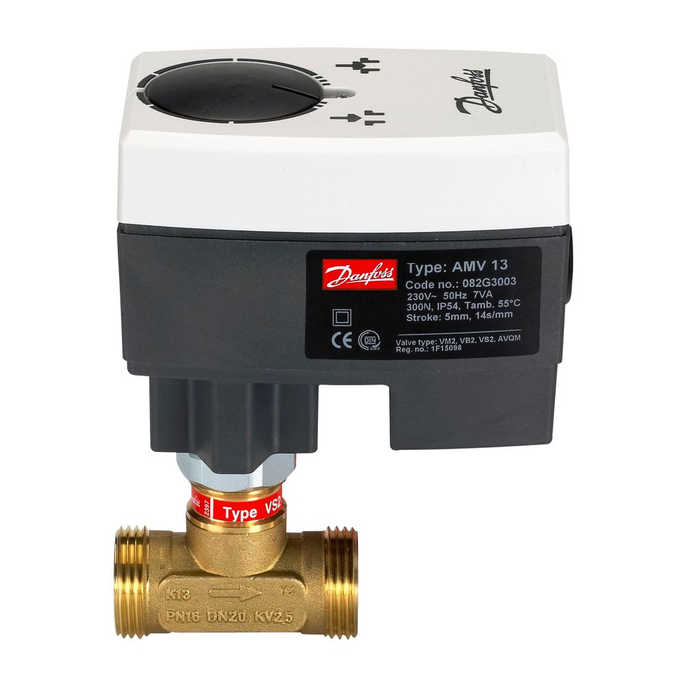 Danfoss Durchgangsventil VS2, DN 20, Kvs 2,5m3/h, PN 16, entzinkungsfreies Messing, G... DANFOSS-065F2120 5702421510247 (Abb. 2)