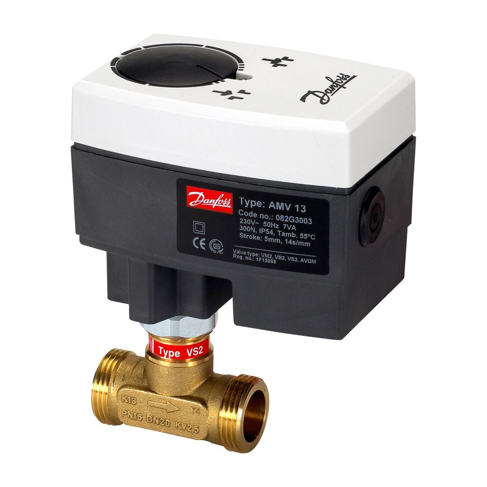 Danfoss Durchgangsventil VS2, DN 20, Kvs 2,5m3/h, PN 16, entzinkungsfreies Messing, G... DANFOSS-065F2120 5702421510247 (Abb. 3)
