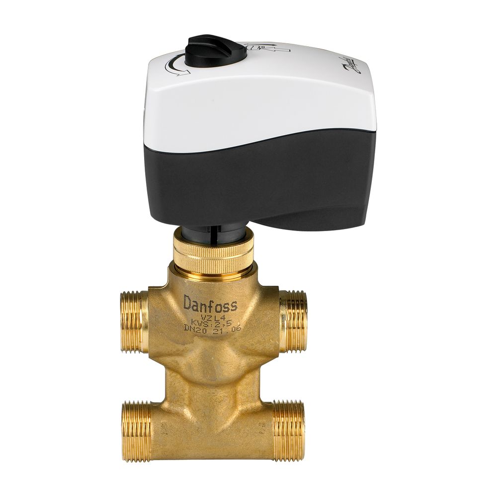 Danfoss 4-Wege-Ventil VZL 4, DN 20, Kvs 2,5m3/h, 065Z2095... DANFOSS-065Z2095 5702421535578 (Abb. 4)