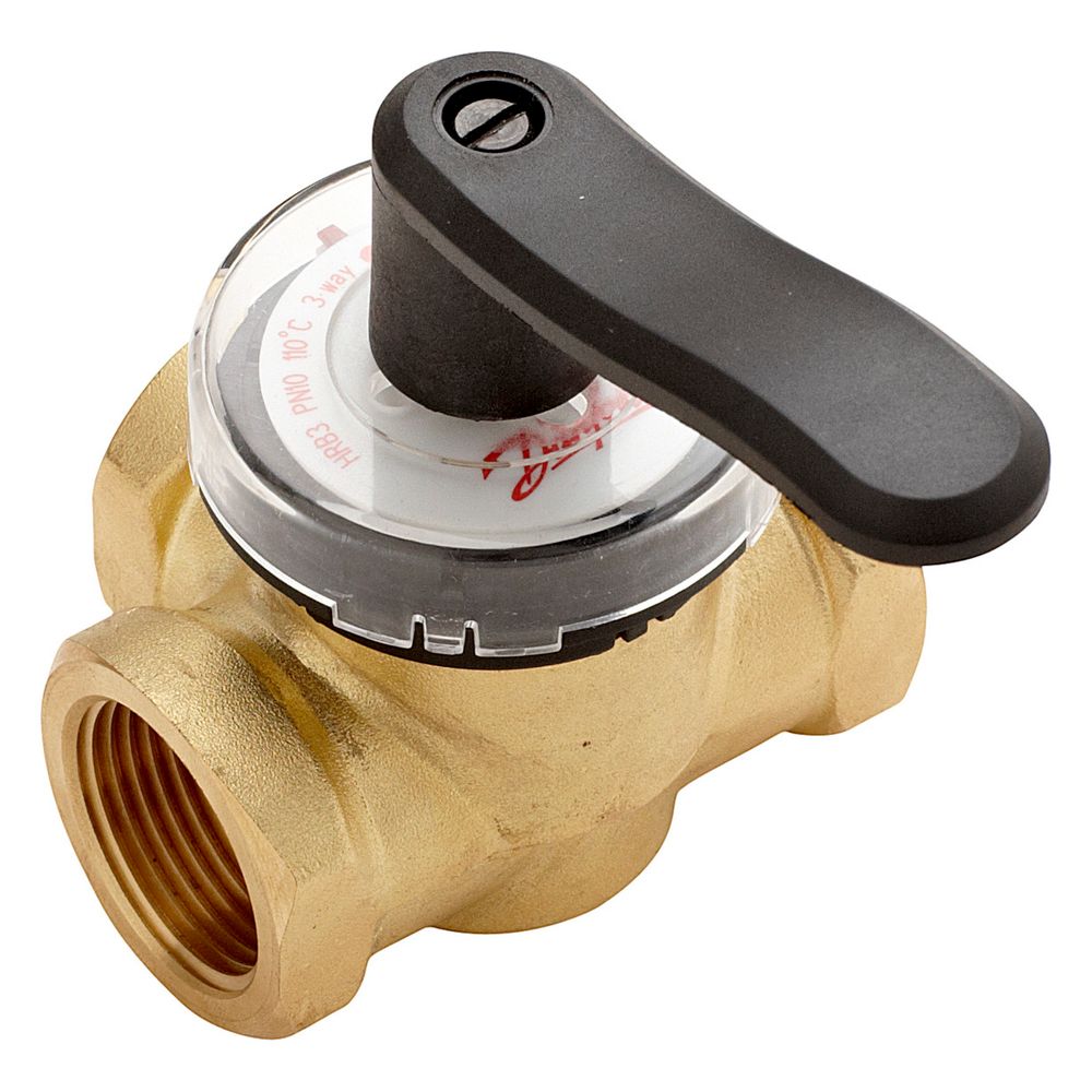 Danfoss Mischventil HRB3 20, DN 20, PN 10, Kvs 4,00m3/h, 3/4" IG, Messing... DANFOSS-065Z0404 5710104033624 (Abb. 2)