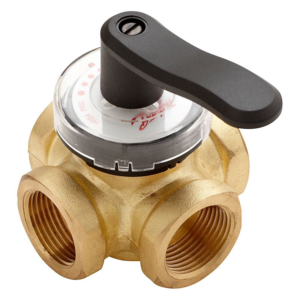Danfoss Mischventil HRB4 32, DN 32, PN 10, Kvs 16m3/h, 1 1/4" IG, Messing... DANFOSS-065Z0415 5710104033730 (Abb. 2)