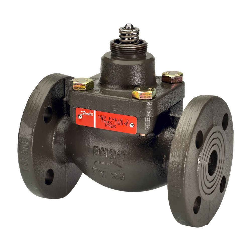 Danfoss Durchgangsventil VB2, DN 15, Kvs 0,4m3/h, PN 25, mit Flansch, Sphäroguss GGG-... DANFOSS-065B2051 5702421508343 (Abb. 2)