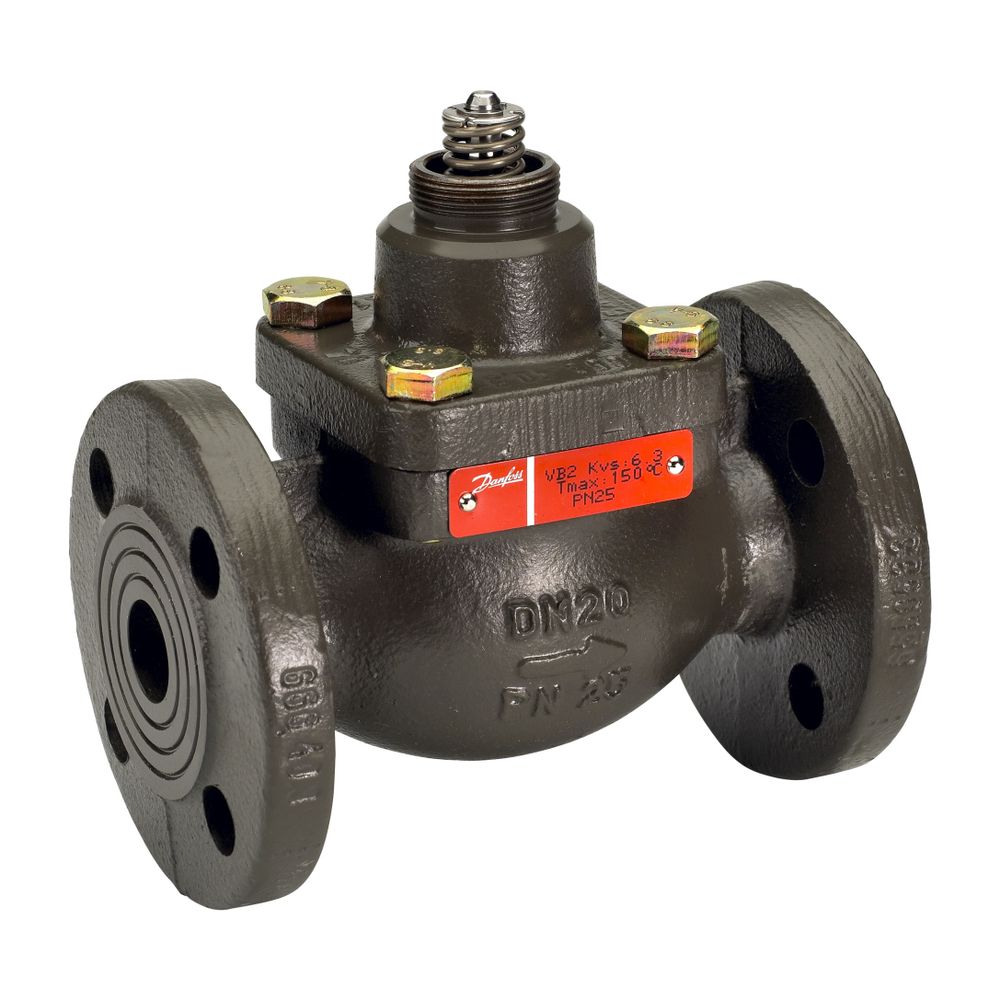Danfoss Durchgangsventil VB2, DN 20, Kvs 6,3m3/h, PN 25, mit Flansch, Sphäroguss GGG-... DANFOSS-065B2057 5702421508466 (Abb. 6)