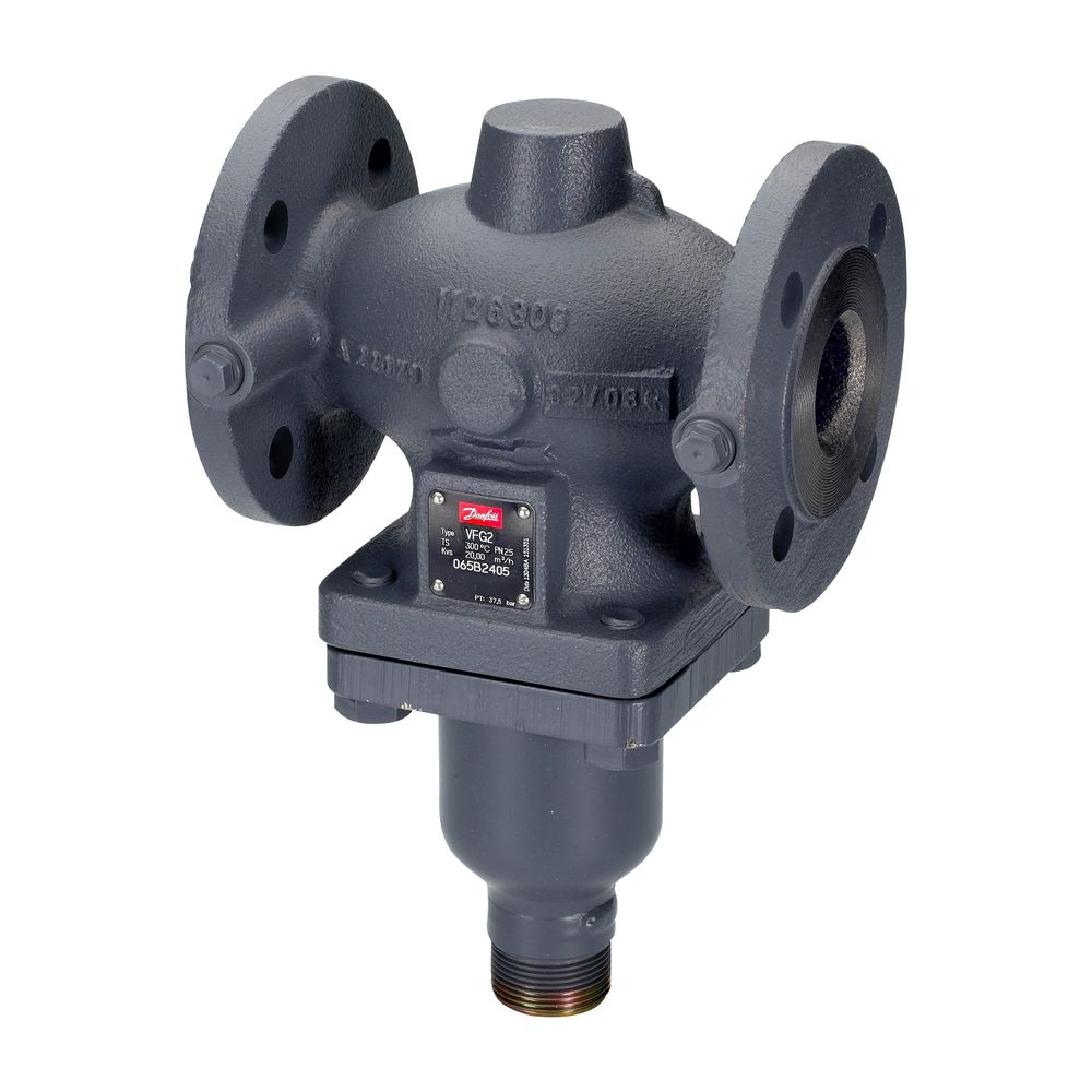 Danfoss Durchgangsventil VFG2, DN 25, Kvs 8m3/h, PN 40, mit Flansch, Stahlguss GS-C 2... DANFOSS-065B2413 5702421803301 (Abb. 2)