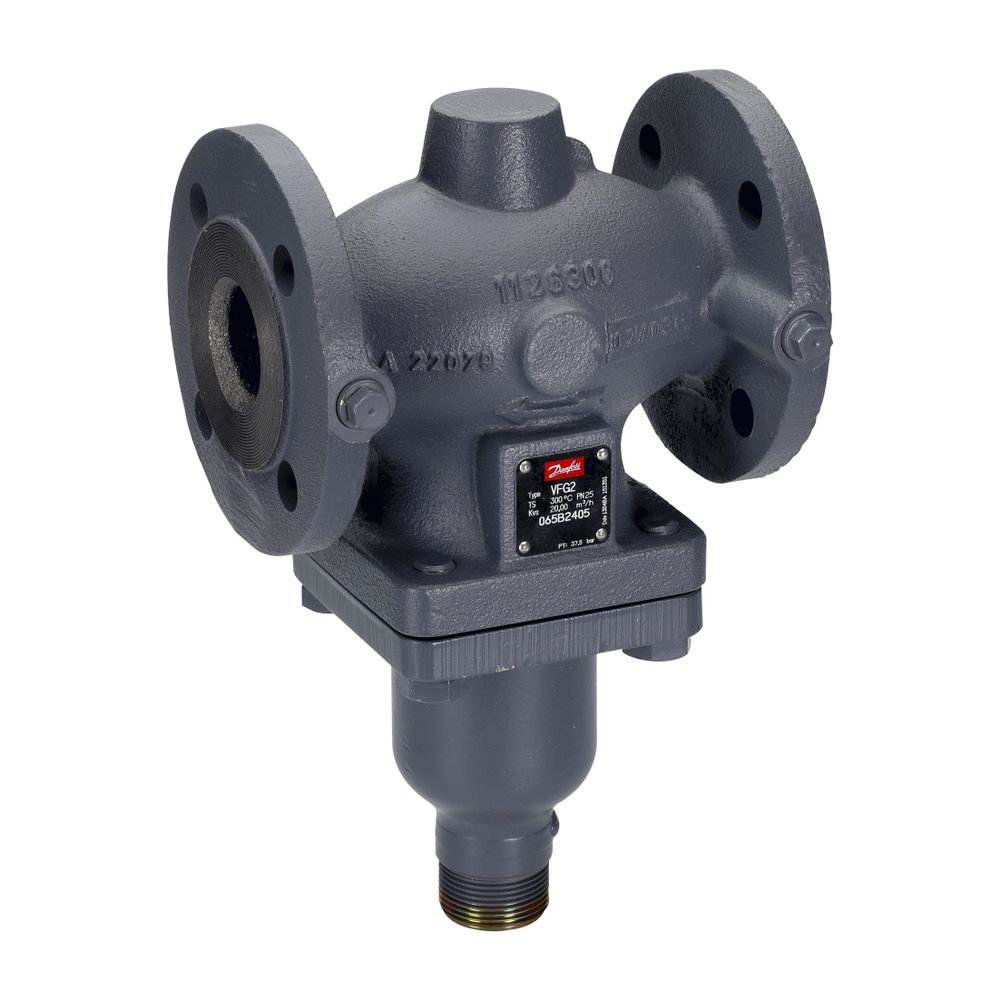 Danfoss Durchgangsventil VFG2, DN 25, Kvs 8m3/h, PN 40, mit Flansch, Stahlguss GS-C 2... DANFOSS-065B2413 5702421803301 (Abb. 6)