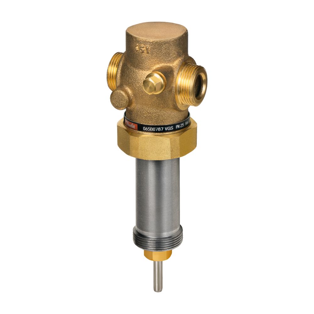Danfoss Durchgangsventil VGS, DN 15, Kvs 1,6m3/h, PN 25, Außengewinde, Rotguss RG-5, ... DANFOSS-065B0787 5702421543696 (Abb. 2)