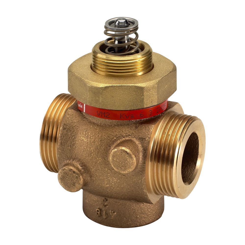 Danfoss Durchgangsventil VM2, DN 32, Kvs 10,0m3/h, PN 25, G 1 1/2" Außengewinde, Rotg... DANFOSS-065B2018 5702421508985 (Abb. 2)