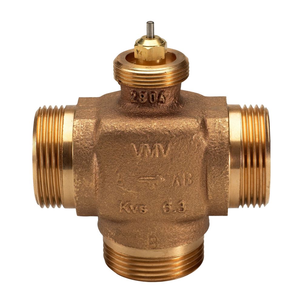 Danfoss 3-Wege-Mischventil VMV, DN 25, Kvs 6,3m3/h, PN 16, G 1 1/4" Außengewinde, Rot... DANFOSS-065F6025 5702421603840 (Abb. 2)