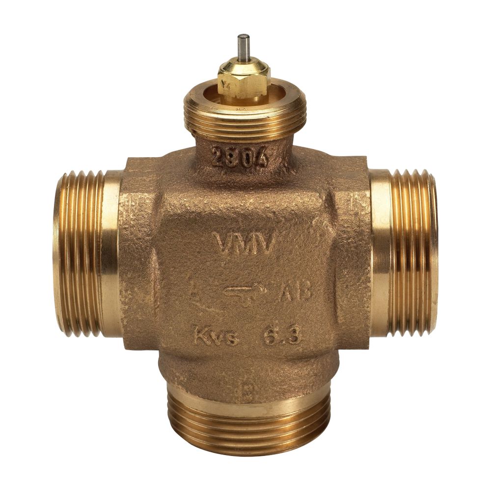 Danfoss 3-Wege-Mischventil VMV, DN 25, Kvs 6,3m3/h, PN 16, G 1 1/4" Außengewinde, Rot... DANFOSS-065F6025 5702421603840 (Abb. 8)