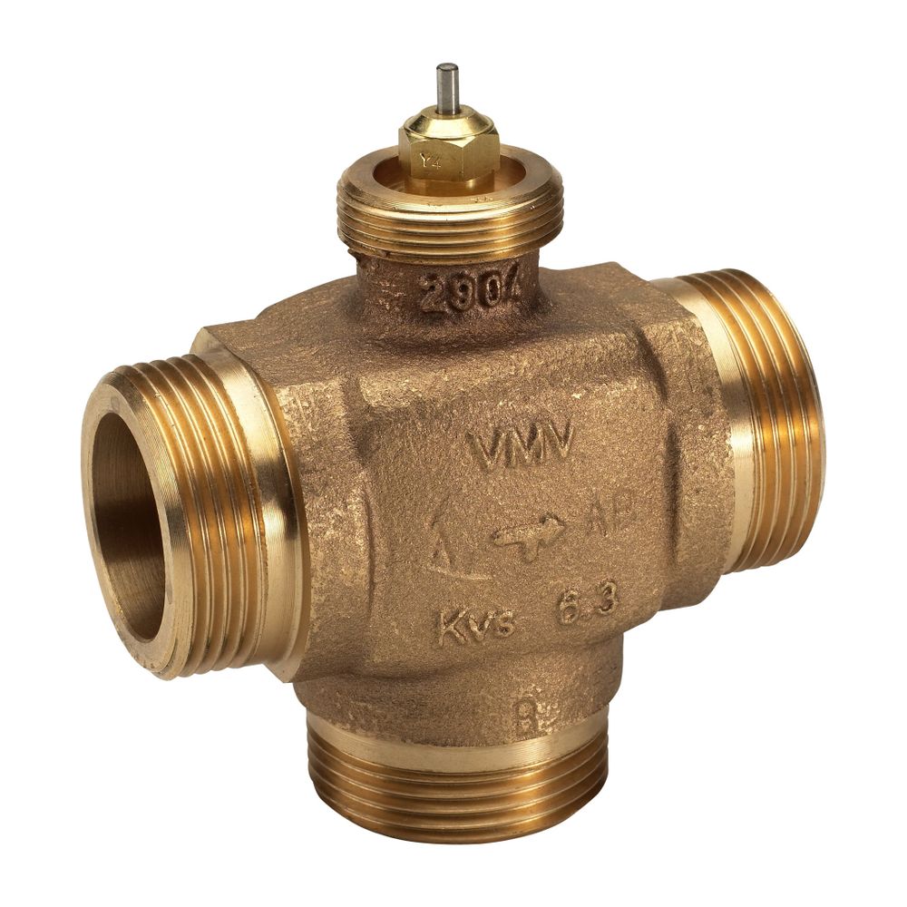 Danfoss 3-Wege-Mischventil VMV, DN 25, Kvs 6,3m3/h, PN 16, G 1 1/4" Außengewinde, Ro... DANFOSS-065F6025 5702421603840 (Abb. 10)