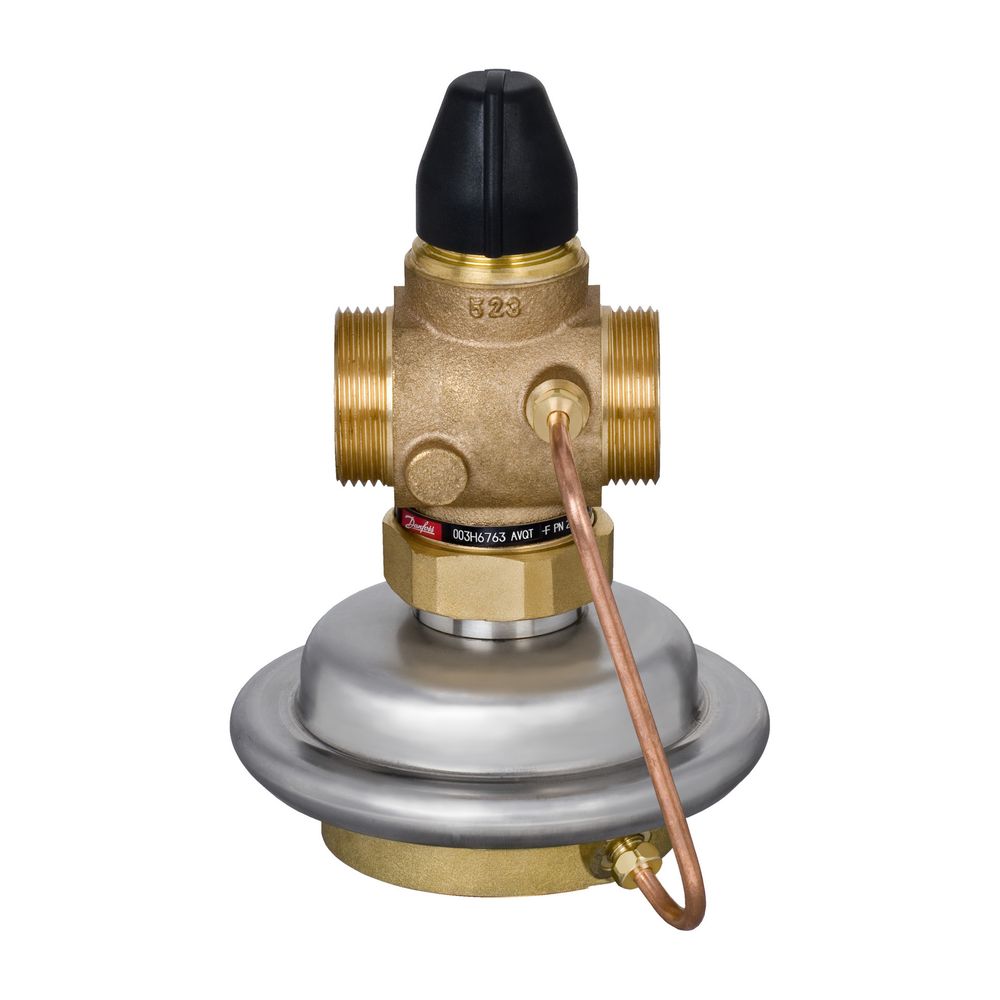 Danfoss Volumenstromregler AVQT mit Anschluss für Thermostat, DN 15, Kvs 1,6m3/h, PN ... DANFOSS-003H6759 5702421542804 (Abb. 4)