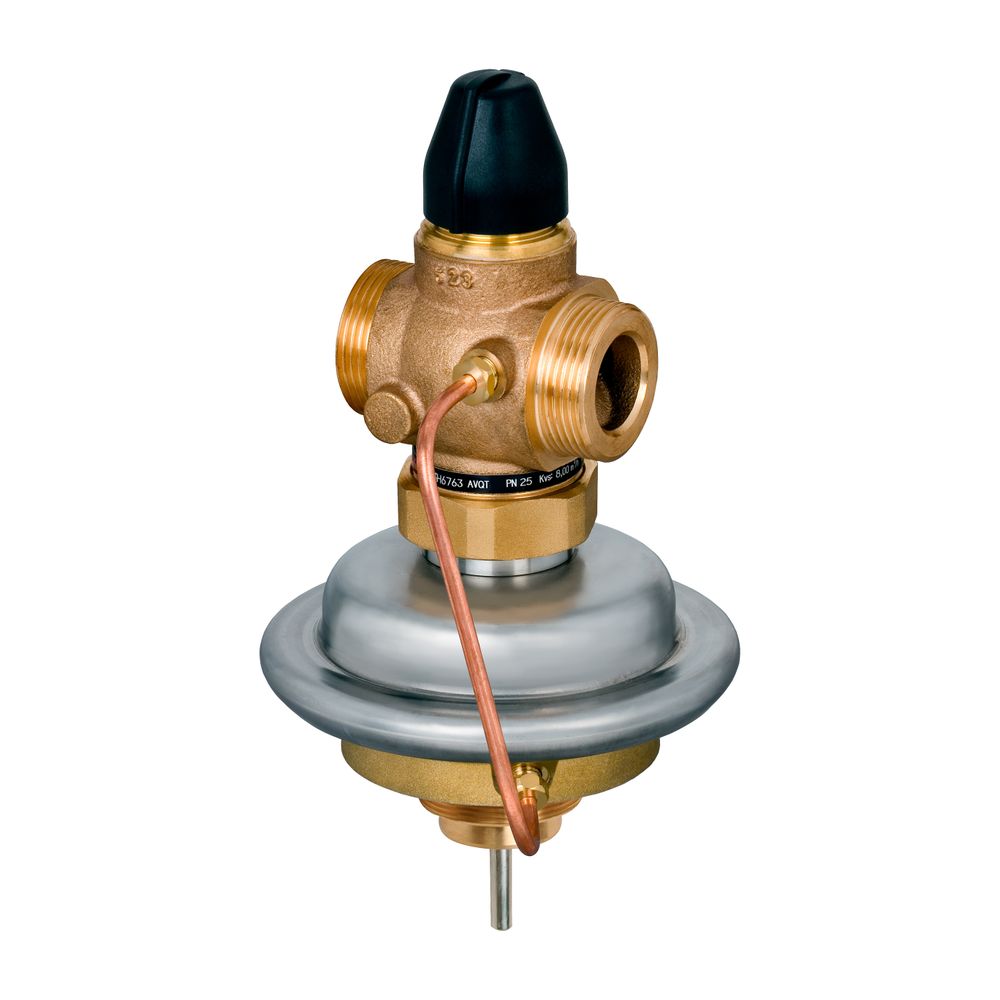 Danfoss Volumenstromregler AVQT mit Anschluss für Thermostat, DN 15, Kvs 1,6m3/h, PN ... DANFOSS-003H6759 5702421542804 (Abb. 2)