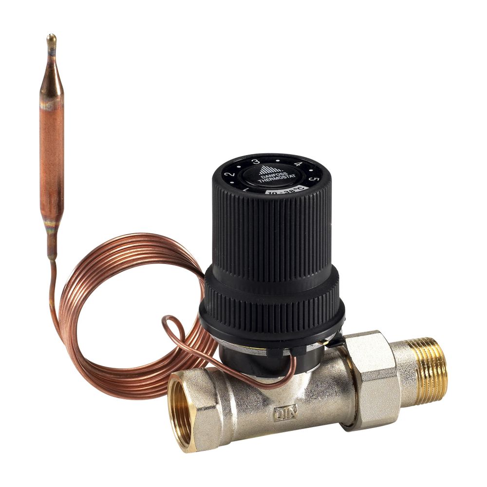 Danfoss Ventilgehäuse RAV, DN 20/8, R 3/4", Durchgangsausführung, matt vernickelt, 0... DANFOSS-013U0022 5702420010373 (Abb. 16)