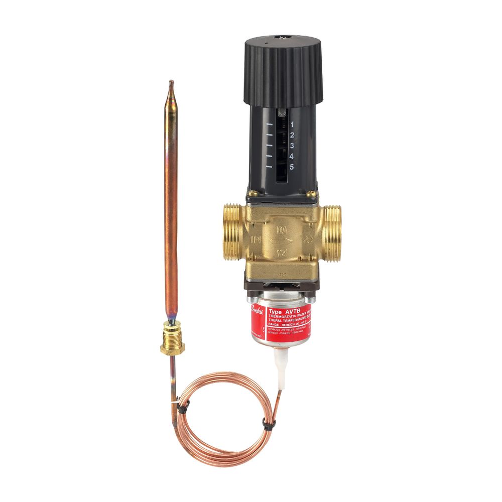 Danfoss Temperaturregler AVTB 25, G 1 1/4" A, Sollwertbereich 20-60 Grad C, Kvs 5,5m3... DANFOSS-003N5116 5702421100516 (Abb. 4)