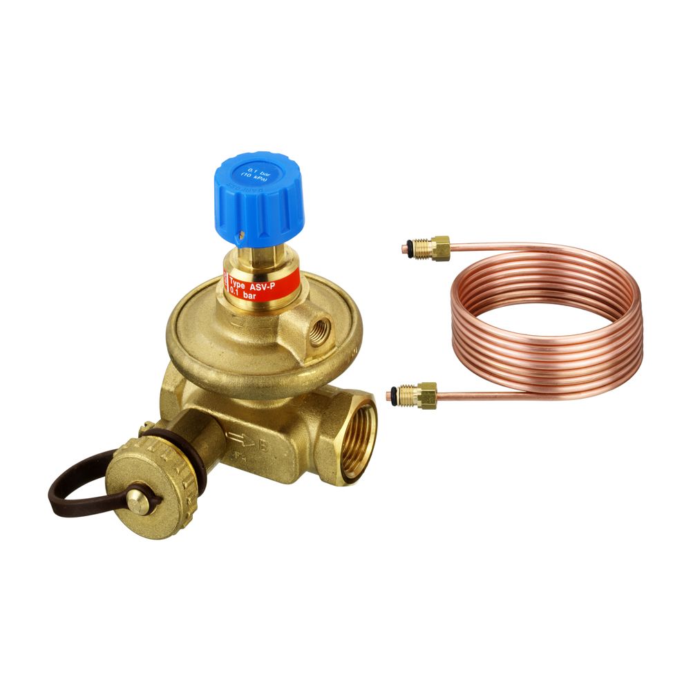 Danfoss Strangdifferenzdruckregler ASV-P, DN 15, Rp 1/2", Sollwert 0,1 bar... DANFOSS-003L7621 5702421527818 (Abb. 2)