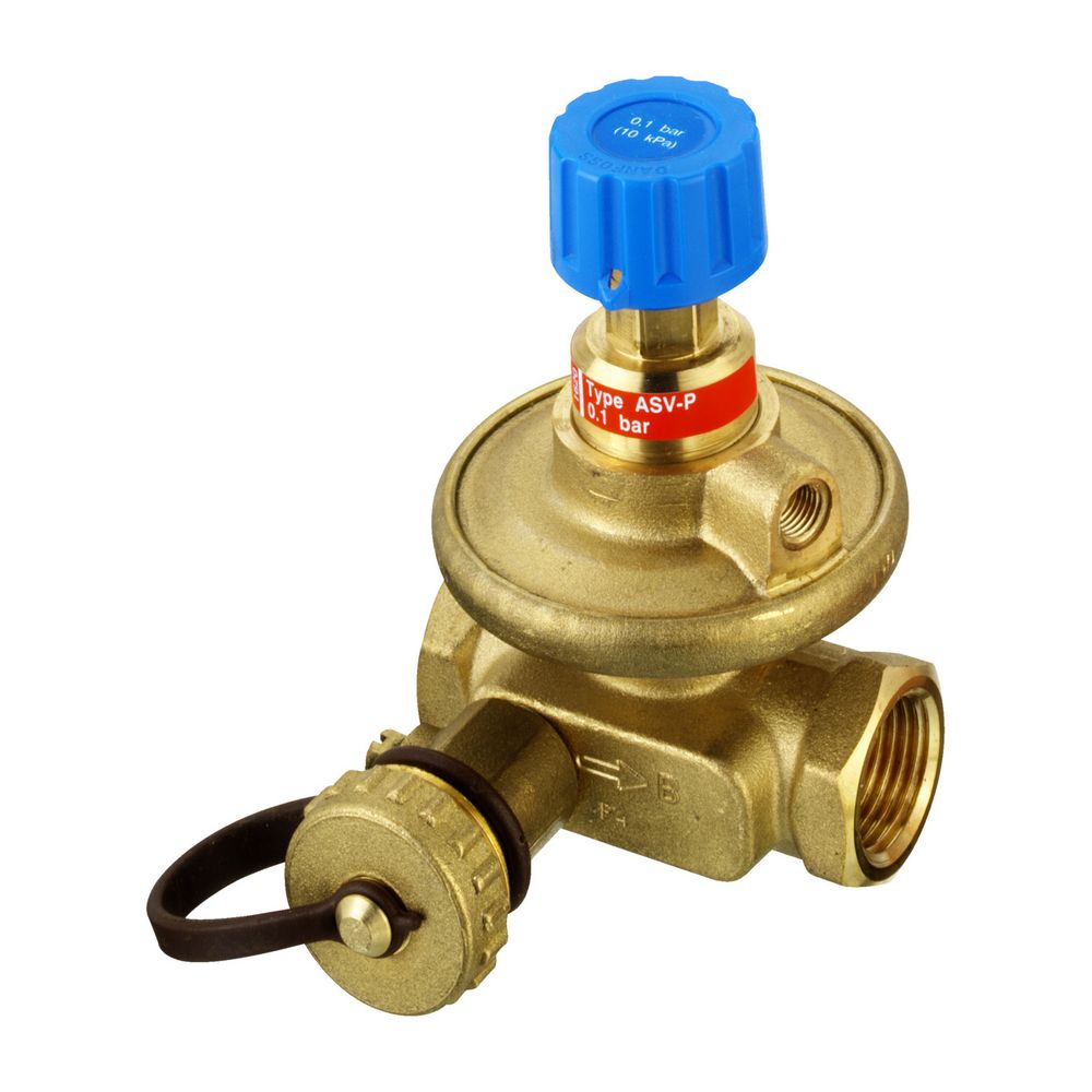 Danfoss Strangdifferenzdruckregler ASV-P, DN 15, Rp 1/2", Sollwert 0,1 bar... DANFOSS-003L7621 5702421527818 (Abb. 6)