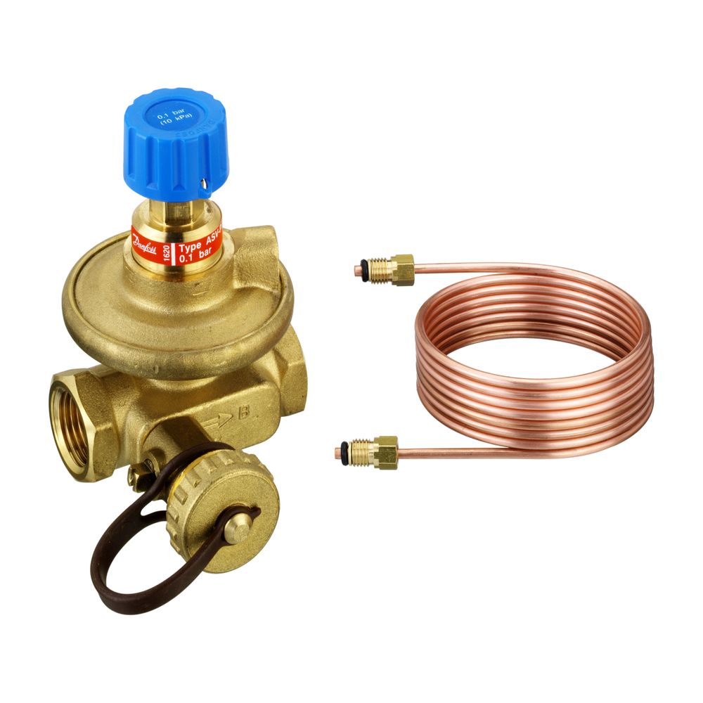 Danfoss Strangdifferenzdruckregler ASV-P, DN 15, Rp 1/2", Sollwert 0,1 bar... DANFOSS-003L7621 5702421527818 (Abb. 3)