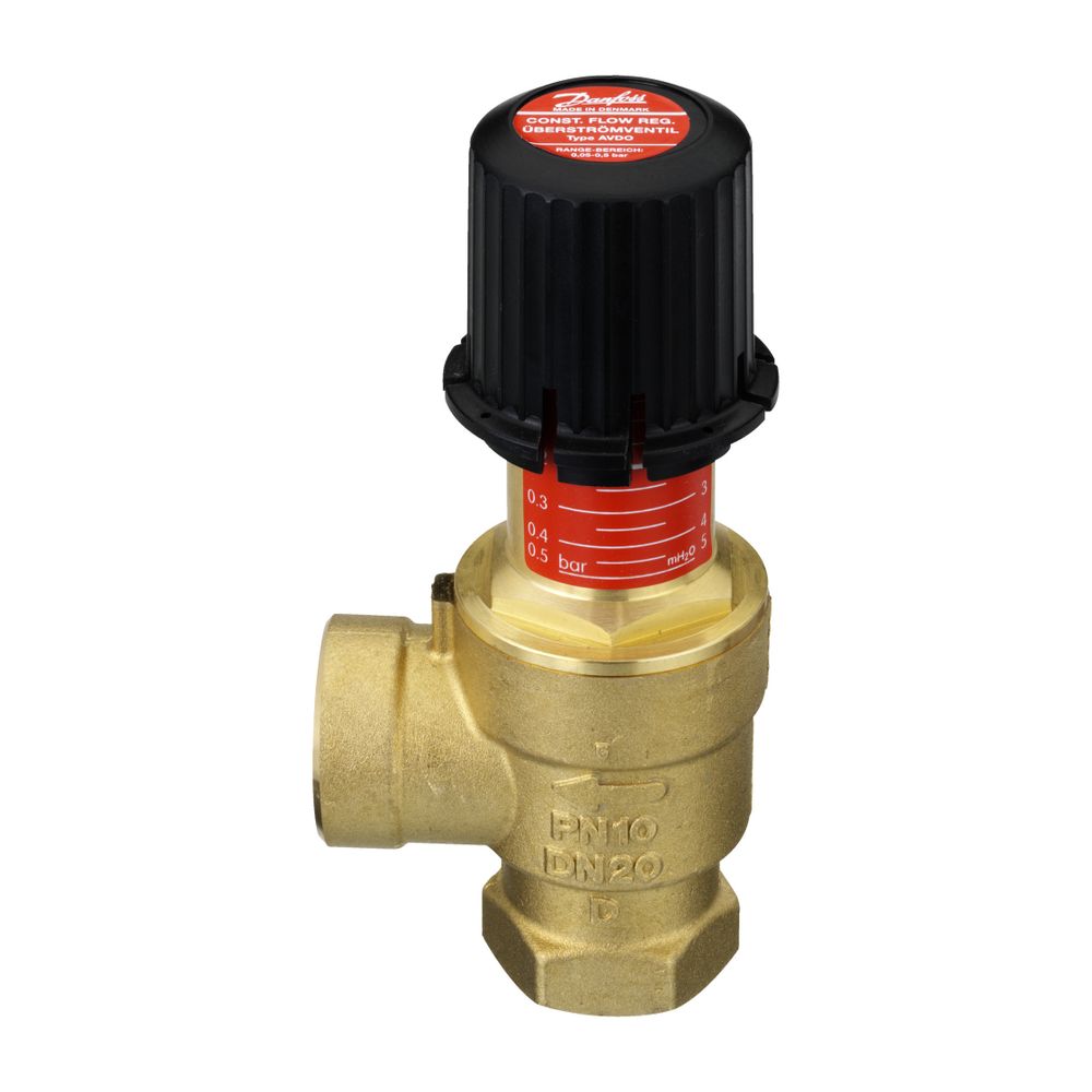 Danfoss Überströmventil AVDO, DN 20, Rp 3/4", Eckausführung, mit Innen-Muffengewinde,... DANFOSS-003L6007 5702420017112 (Abb. 4)