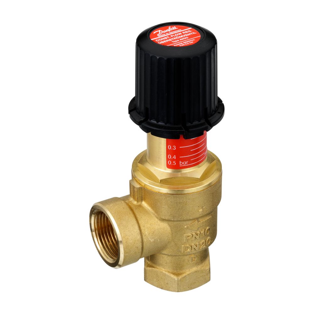 Danfoss Überströmventil AVDO, DN 20, Rp 3/4", Eckausführung, mit Innen-Muffengewinde,... DANFOSS-003L6007 5702420017112 (Abb. 2)