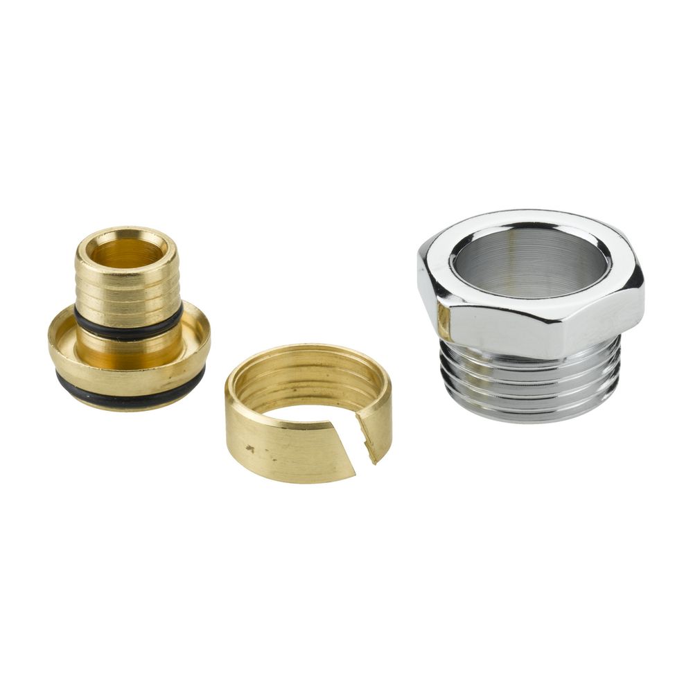 Danfoss Klemmverbinder, R 1/2"AG auf 16x2mm, für VPE-Kunststoffrohre PEX, verchromt... DANFOSS-013G4198 5702420071510 (Abb. 2)