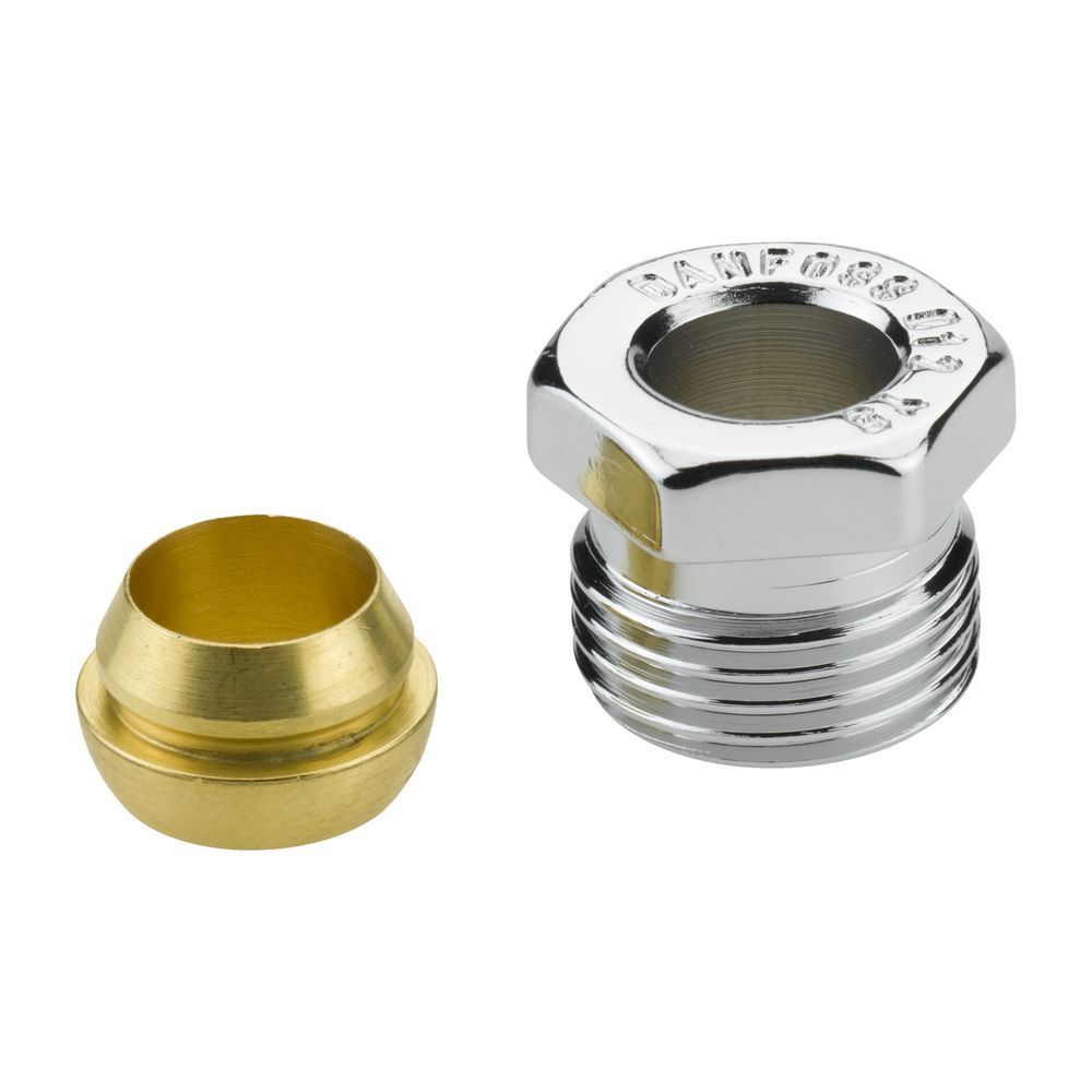 Danfoss Klemmverbinder, R 1/2" Außengewinde auf 12mm, für Stahl- und Kupferrohre, ver... DANFOSS-013G4193 5702420071442 (Abb. 2)