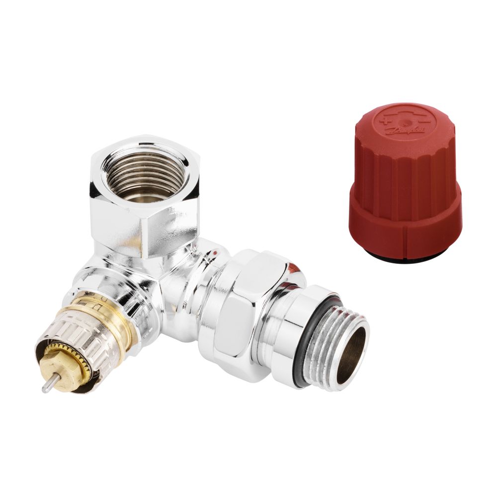 Danfoss Ventilgehäuse RA-NCX, DN 15, R 1/2", Winkelausführung rechts, verchromt, 013G... DANFOSS-013G4239 5702420072180 (Abb. 2)