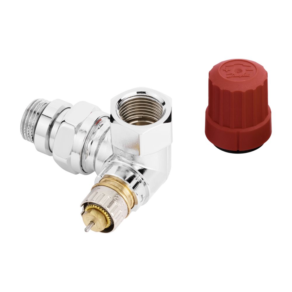 Danfoss Ventilgehäuse RA-NCX, DN 15, R 1/2", Winkelausführung links, verchromt, 013G4... DANFOSS-013G4240 5702420072173 (Abb. 2)