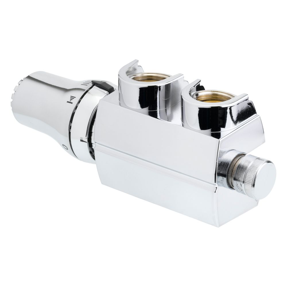 Danfoss Anschluss-Set VHS Ventilset RAS-D Eck, 50mm, Rp 1/2" x G 3/4", Matt vernickel... DANFOSS-013G4777 5702420046464 (Abb. 6)